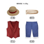 【COSER 77】One piece Monkey D. Luffy Cosplay วันพีซ Lufly ชีวิตจริงรุ่นคอสเครื่องแต่งกายผู้ใหญ่และเด็