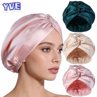 YVE Silk Satin Hair Bonnet, Adjustable Satin Fabric Mulberry Silk Wrap, Premium Smooth Luxury Breath