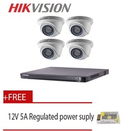 HIKVISION CCTV HD-TVI 1080P 2 MP 4 CH PACKAGES (DOME CAMERA)