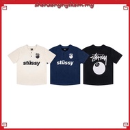 Stussy 8 Ball Henley T-shirt Embroidered