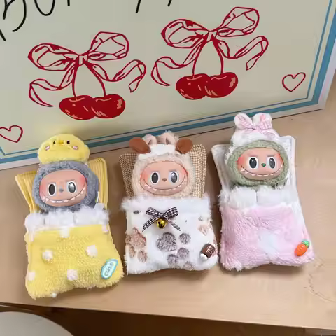 Cartoon Style Sleeping bag For Labubu 3.0 Big into Energy Series Clothes for Ropa Labubu V1/V2/V3 Do