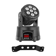 Mini LED Moving Head Wash 7x10W LED Light 4 in 1 RGBW with Rotary Voice Control for DJ Music Party D