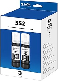 Trokliey 552 Black Ink ET-8550 ET 8550 552 Photo Black Ink ET-8500 ET 8500 552 Ink Refill Bottles Co