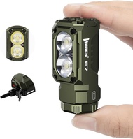 WUBEN E7 1800 Lumen Rechargeable Mini Flashlight With Magnet - Super Bright 6 Modes Armygreen EDC Fl