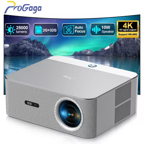 PROGAGA PG610W Full HD 1080P Projector Android 4K WiFi 2G 32G PG610W Beamer Home Theater Meeting Gam