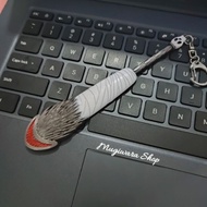 BAGUS!!! Keychain Pedang Samehada Kisame Gantungan Kunci Anime Naruto Miniatur Pajangan Logam Zinc A