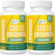 1000mgLiposomalCoQ10Softgels|BetterAbsorptionCoQ10Ubiquinol|HeartFunction&Energy|ActiveAntioxidantFo