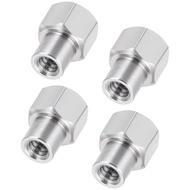 4Pcs Stainless Steel Extended 2/3/5mm Wheel Hex Adapter for Axial SCX24 FCX24M 1/24 RC Parts