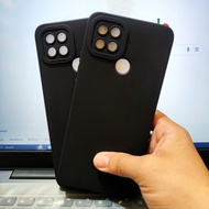 Black matte softcase Oppo A15, Oppo A15s Silikon Hitam Solid