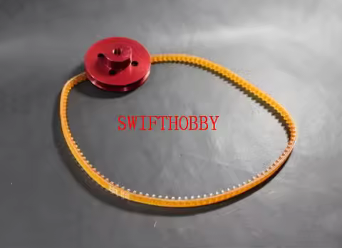 1 Set CNC Flywheel Starter PULLEY with belt For 26cc Zenoah RC BOAT