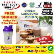 Flimeal PACKAGE 4 Boxes contains 48 Sachets Flimeal Cereal Drink Flimty Fiber Meal Replacement Flim 