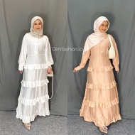 FITRI DRESS SET (line dress + rayon t-shirt pashmina hijab)