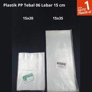 PP Plastic Width 15 Thickness 06 15X20 15X35 Clear Plastic Bags