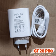 Original Infinix GT 20 PRO Fastcharging 45Watt Charger Type C Fast Charging