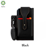 QuXis Túi Đeo Hông Da Bò Thật Cổ Điển Bao Da Điện Thoại Túi Đeo Thắt Lưng Nam Túi Đựng Điện Thoại Ví