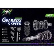 ESR MOTOR RACING 5 SPEED GEARBOX FOR LC135 4S 6 SPEED GEARBOX FOR Y15ZR V1