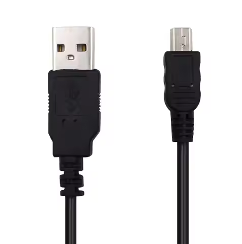 Black Mini USB Data Cable Cord for Garmin Nuvi 1300/1350/1350T/1370T/1390T