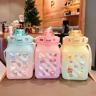 1.5 L Square Drinking Bottle + 2D & 3D Stickers