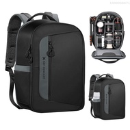 K&amp;F CONCEPT KF13.158 Camera Backpack Photography Storager Bag Side Open Available for 15.6in Laptop with Rainproof Cover Tripod Catch Straps Side Pockets Compatible with Canon///Digital SLR Camera Body/Lens/Tripod/15.6in Laptop/Water Bottle/Drones