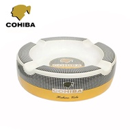 【Bestselling Product】 Cohiba Household Luxurious Ceramic Cigar Ashtray Portable Home Ashtray Outdoor Pocket Ashtray 4 Ashtrays In 1 Design