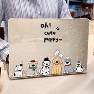 Shesell macbook Case(Glitter) Puppy Family Air13 A2681 A3240 Clear Case Pro13/15