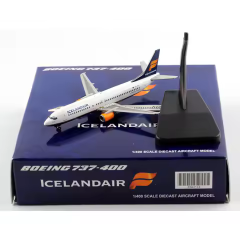 1:400 Alloy Collectible Plane Gift JC Wings XX4238 Icelandair Boeing B737-400 Diecast Aircraft JET M