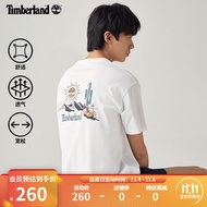 添柏岚（Timberland） 官方男女同款短袖T恤夏季潮流宽松（建议拍小一码）|A6CHE A6CHE100/白色 L