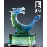 BAI GIFT CRYSTAL DRAGON SHIO STATUE DISPLAY PREMIUM CRYSTAL DRAGON STATUE