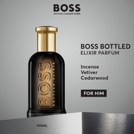 น้ำหอมผู้ชาย BOSS Bottled Elixir Parfum for Men - Incense Vetiver  Cedarwood - Ambery Woody Perfume 