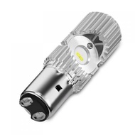 LED BA20D Motorcycle Headlight Bulb for Motorbike Electric Vehicle (SILVER)