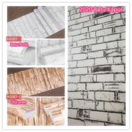 Malaysia Seller Brick wallpaper Kertas dinding Batu putih wallpaper brick Decoration kyk