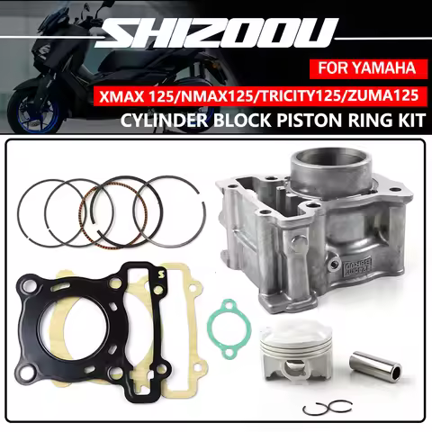 Scooter Cylinder Kit For Yamaha Xmax 125 Nmax125 Tricity125 Zuma125 BWS125 2022 B8R-E1311-00 4-Strok