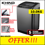 [FAST SHIPPING] Khind 10KG Full Auto Washing Machine WM100A Top Load Fully Automatic Washer Mesin Basuh