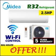 Midea MSXD-24CRN8 2.5HP Xtreme Cool R32 Non-Inverter Air Conditioner / Aircond / Air Cond