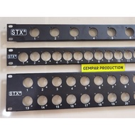 Spicon/Xlr STX 1U rack Panel - 2U 8 16 24 holes