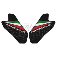 Motorcycle Tank Pad Protector Sticker Decal Gas Knee Grip Tank Traction Pad Side Fit For Ducati Pani