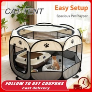 🐱Foldable Cat Playpen | Portable Pet Tent | Indoor Exercise Pen For Cats & Small Dogs Khemah Kucing 