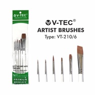 V-TEC BRUSH TYPE VT-210/6 NO. 0/5, 0, 5, 2, 8, 3/4 Paint Brush