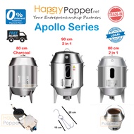 Commercial Stainless steel Apollo Stove Roast Chicken Burner 80cm 90cm Gas & Charcoal 2 in 1 商用木炭燃气两