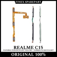 TOMBOL Flexible On Off Volume + Outside Button Realme C15 (FULLSET) Flexible on/off