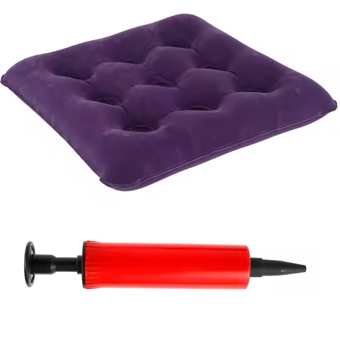 Inflatable Cushion Haemorrhoids Seat Cushion with Pump Portable Seat Pad Pregnant Women Seat Mat for