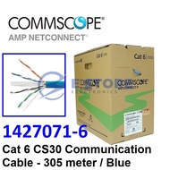 Commscope 1427071-6 Cat 6 CS30 24AWG 4 Pair Network Cable / Communication Cable  - Blue / 305 meter