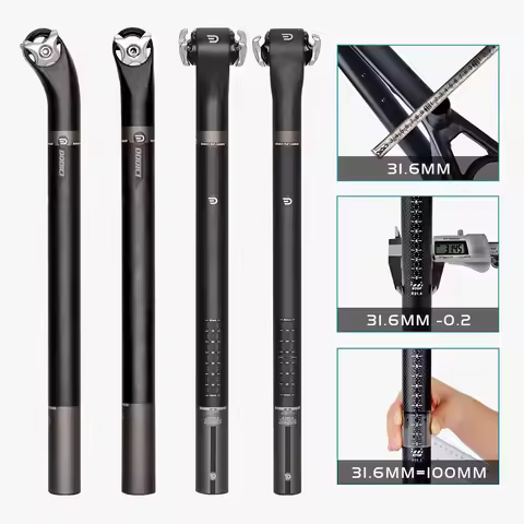 DODICI carbon fiber mountain bike seat post bicycle tube road bike seat post carbon fiber seat post 