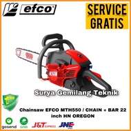 ready! mesin potong kayu pohon/ gergaji / chainsaw efco mth550 / 22"