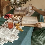 Tablecloth Table Rag Long Strip Dining Table Shoe Cabinet Cloth Cover Towel White Manufacturer Table