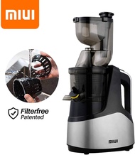 MIUI JE-B03B Cold Press Slow Juicer 7 Level Slow Masticating Electric Juice Extractor FilterFree