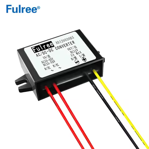 24VAC to 12VDC 1A 2A 3A Converter 24V AC 15-35V DC 15-52V to DC 12V Car Power Regulator Transformer 