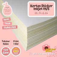 120 gsm F4 A4 HVS Inkjet Sticker Paper