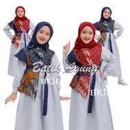 Gamis Anak Wanita Syar'i Kekinian / Baju Batik Anak Model Terbaru /