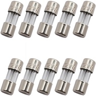 SIXQJZML 10 Pack F2.5AL Fast-Blow Mini Fuse 2.5A 2.5amp 125V Glass Fuses 0.14 x 0.39 inci / 3.6 x 10